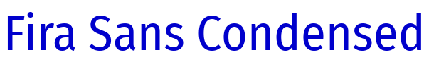 Fira Sans Condensed шрифт
